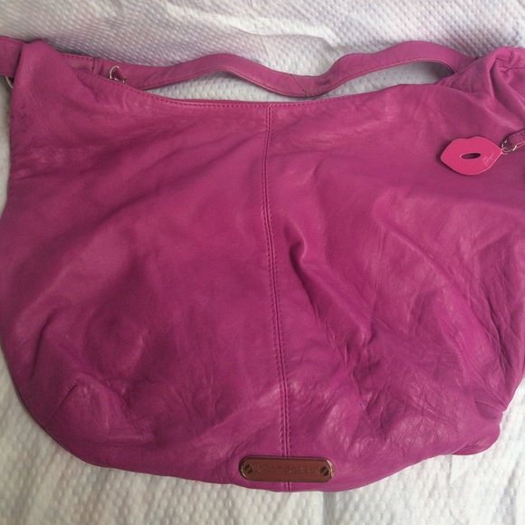 HOT PINK buttery leather Betsey bag - Picture 2 of 6